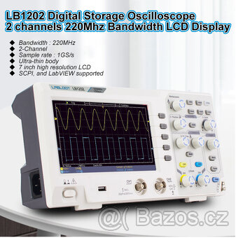 NOVÝ OSCILOSKOP OWON SDS1202 2x220MHz 1GS/S - 2