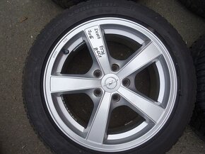 Alu disky originál Opel 16",rozteč 5x110,ET 38, zimní pneu - 2