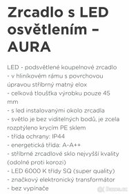 Zrcadlo TRIGA - AURA 120x60 cm - 2