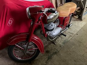 Jawa 350/354 1955, první kývačka, půlbuben - 2