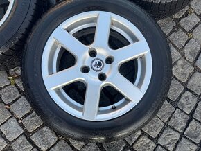 Alu kola Peugeot Citroen r16  zimni pneu 205/55 r16 - 2