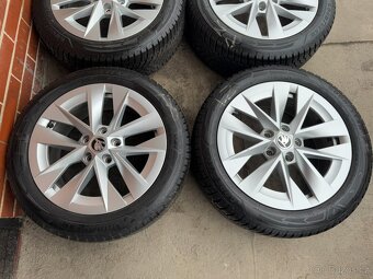 Alu 17" 5x112 , škoda "ROTARE " O4 zimní 95% TOP - 2