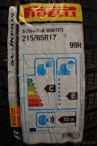 215/65R17 99H 3PMSF Pirelli Scorpion Winter, zimní 4ks - 2