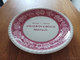 PĚKNÝ VÝROČNÍ TALÍŘ VILLEROY A BOCH 1959 - 2