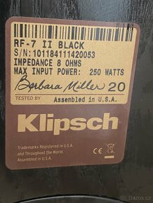 Klipsch Reference Series RF-7 II Black-2ks - 2