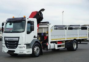 DAF LF320 - 4x2 - Valník + HR-HMF 1820 KS – EURO 6  - 2