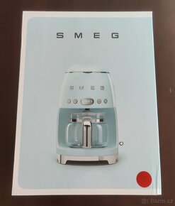 Originální SMEG odšťavňovač + kávovar (červený) - 2