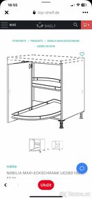 Otočný systém Nobilia do 1/2rohové skříňky - 2