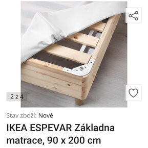 Postel Ikea Espevar s matrací - 2