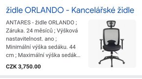 Antares ORLANDO/Kancelářská židle (OP 3750CZK) - 2