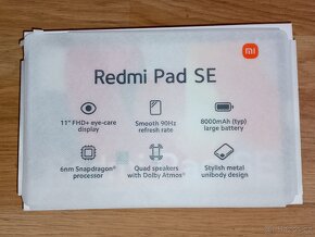 Nový tablet XIAOMI REDMI Pad SE4+pouzdro+stylus+sluchátka - 2