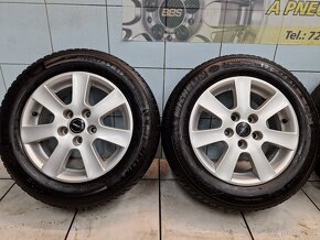 Alu kola R15 5x108 Borbet + zimní pneu 195/65/15 Michelin - 2