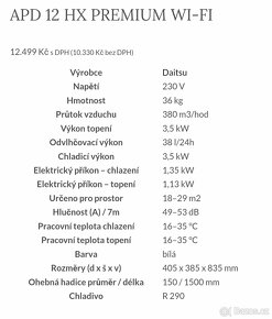 Mobilní klimatizace Daitsu APD 12 HX - 2