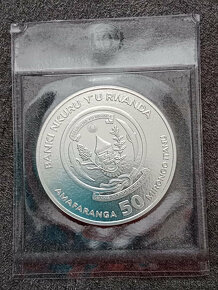 Stříbrná investiční mince Lev Rwanda 1 Oz 2010 - 2