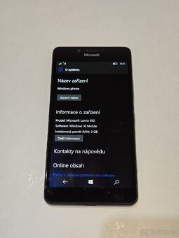 Microsoft Nokia Lumia 950. Funkční, neblokovaný - 2