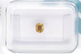 Diamant - Natural Fancy Deep Brown Yellow - 0,31ct - SI1 - 2