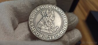 Stříbrný tolar 1574 Maxmilián II. - 2