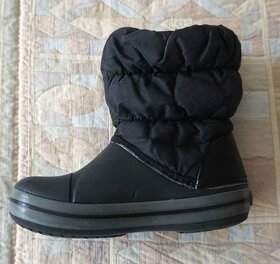 Dětské boty černé zn.CROCS Winter Puff, vel.C10/EU 27 - 2