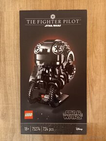 LEGO TIE Fighter Pilot Helmet 75274 - NOVÉ - 2