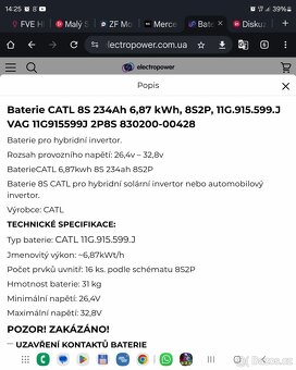 Baterie CATL Škoda Enyaq, VW iD, Audi, typ 311G.915.599.x - 2