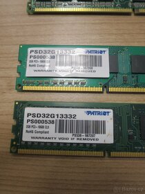 RAM - sada 4 kusů - Patriot psd32g13332 + 2x V-DATA DDR400 - 2