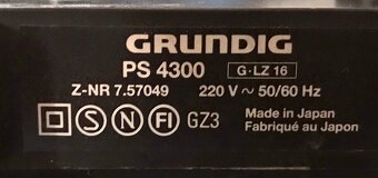 GRAMOFON GRUNDIG PS4300/TECHNICS SL-BD20 (ROK 1989) NOVÁ JEH - 2