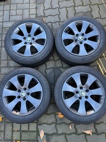 ORIGINÁL Alu Škoda SPEKTRUM R16, 5x112- ZIMNÍ PNEU - 2