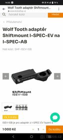 Wolf Tooth adaptér Shiftmount I-SPEC-EV na I-SPEC-AB 2x - 2