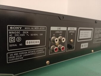 Minidisc rekordér Sony MDS- JE330 - 2