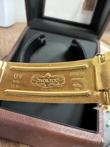 Prodám krásné zlaté pánské hodinky rolex s brilianty 18 k - 2