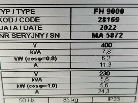 FOGO Elektrocentrála HONDA FH9000, 400V/8,7kVA, - 2