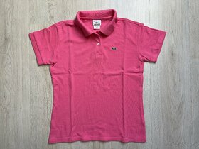 Lacoste polo tričko růžové, vel. 40 - 2
