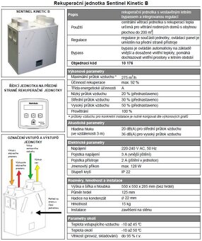 Rekuperační jednotka Vent Axia, BYPASS, HYGROSTAT, 275 m3/h - 2