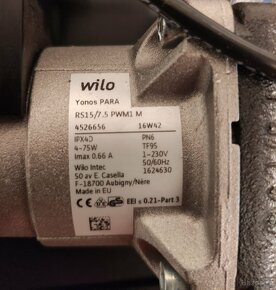 WILO YONOS PARA 15/7.5 PWM Čerpadlo elektronické kotlové - 2