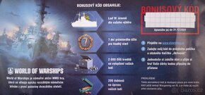 World of Warships bonusový kód v hodnotě 800 Kč - 2