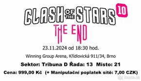 Lístky na clash of the stars s ověřením - 2