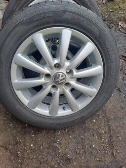 Alu kola 5x112 originál VW 215/55 R16 - 2