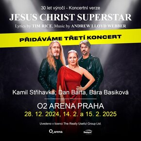 Jesus Christ Superstar – 28.12.2024 - 5 vstupenek (O2 arena) - 2