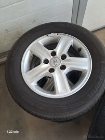 prodám originální letní sadu alu kol 5x114,3 195/65 R15 - 2