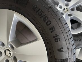 Alu kola Škoda Orion 5x112 s letním pneu 215/60/16 - 2