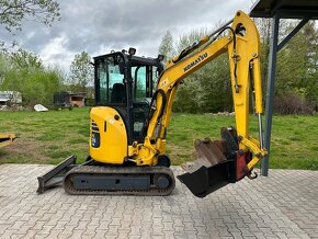 Komatsu PC26MR-3 minibagr 2.7T 2015 + 3x kžíce - 2