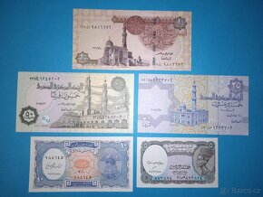 UNC Bankovky EGYPT - 1 Pound 5-50 Piastres 2007-2020 - 2