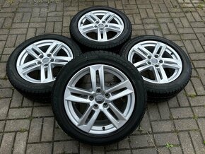 Alu disky r17 5x112 Audi 225/50 Pirelli zimní - 2