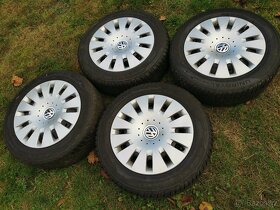 Zimní kola 5x100 R15 , pneu 185/55 R15, Škoda VW 185/60R15 - 2