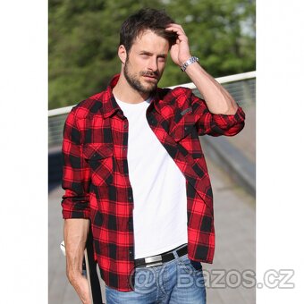 Košile Brandit Check Shirt - červená-černá - 2