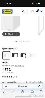 Psací stůl IKEA nerozbalený - 2