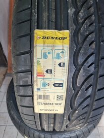 Nové 2ks - 275/45/18 103Y DUNLOP letní pneumatiky - 2