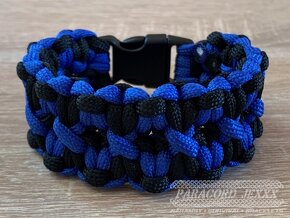 PARACORD NÁRAMEK (18 CM) MODROČERNÝ - 2