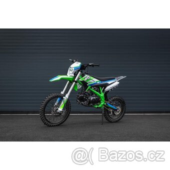 Pitbike Leramotors Thunder 125ccm, kola 17/14, zelená - 2