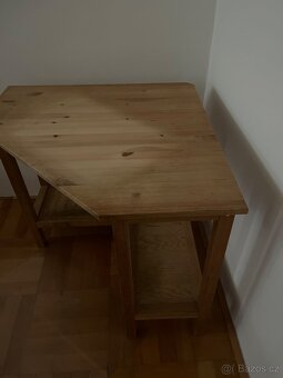 Prodám pracovní rohový stůl z masivu - 2